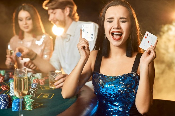Antarmuka permainan Speed Blackjack pada layar ponsel dengan dealer HD dan tombol aksi